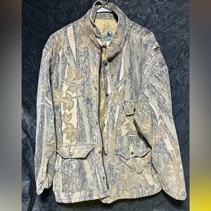 EUC Vintage XL Gunflint Camo Zip Lined Men's Camo Hunting Military Field Jacket